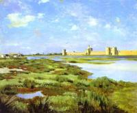 Bazille, Frederic - Landscape of Aigues-Mortes